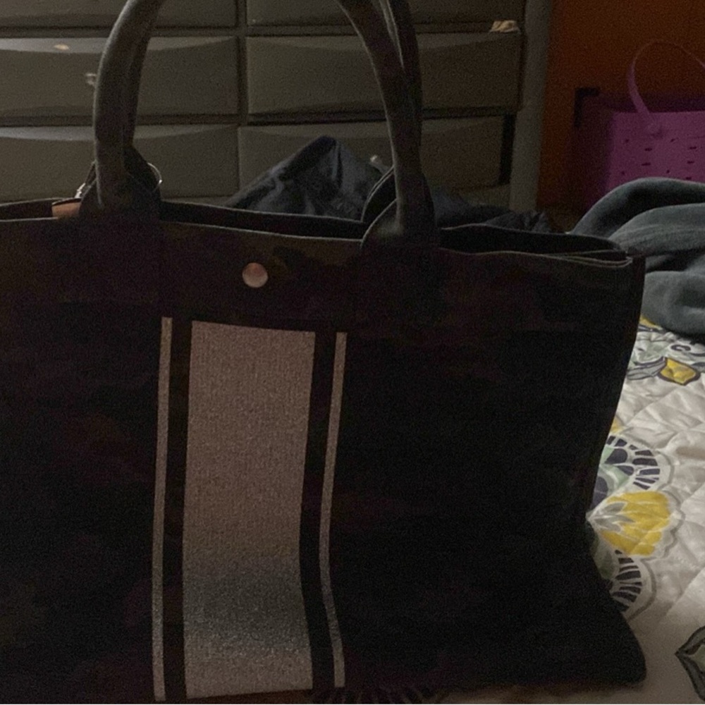 Elegant Black and Gray Men's Messenger Bag